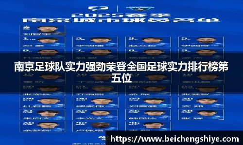 南京足球队实力强劲荣登全国足球实力排行榜第五位